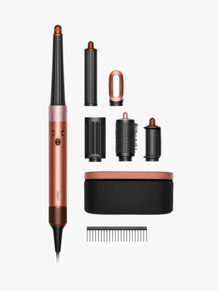 Dyson Airwrap i.d. Multi-Styler Straight + Wavy Hair in branded components on a light gray background